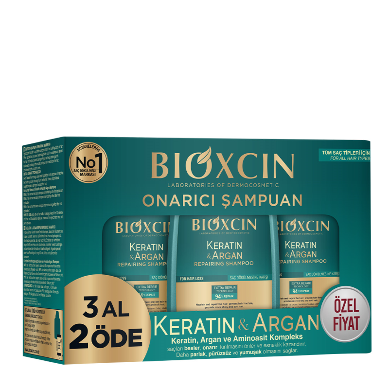 Bioxcin Keratin Argan Şampuanı - 3 Al 2 Öde