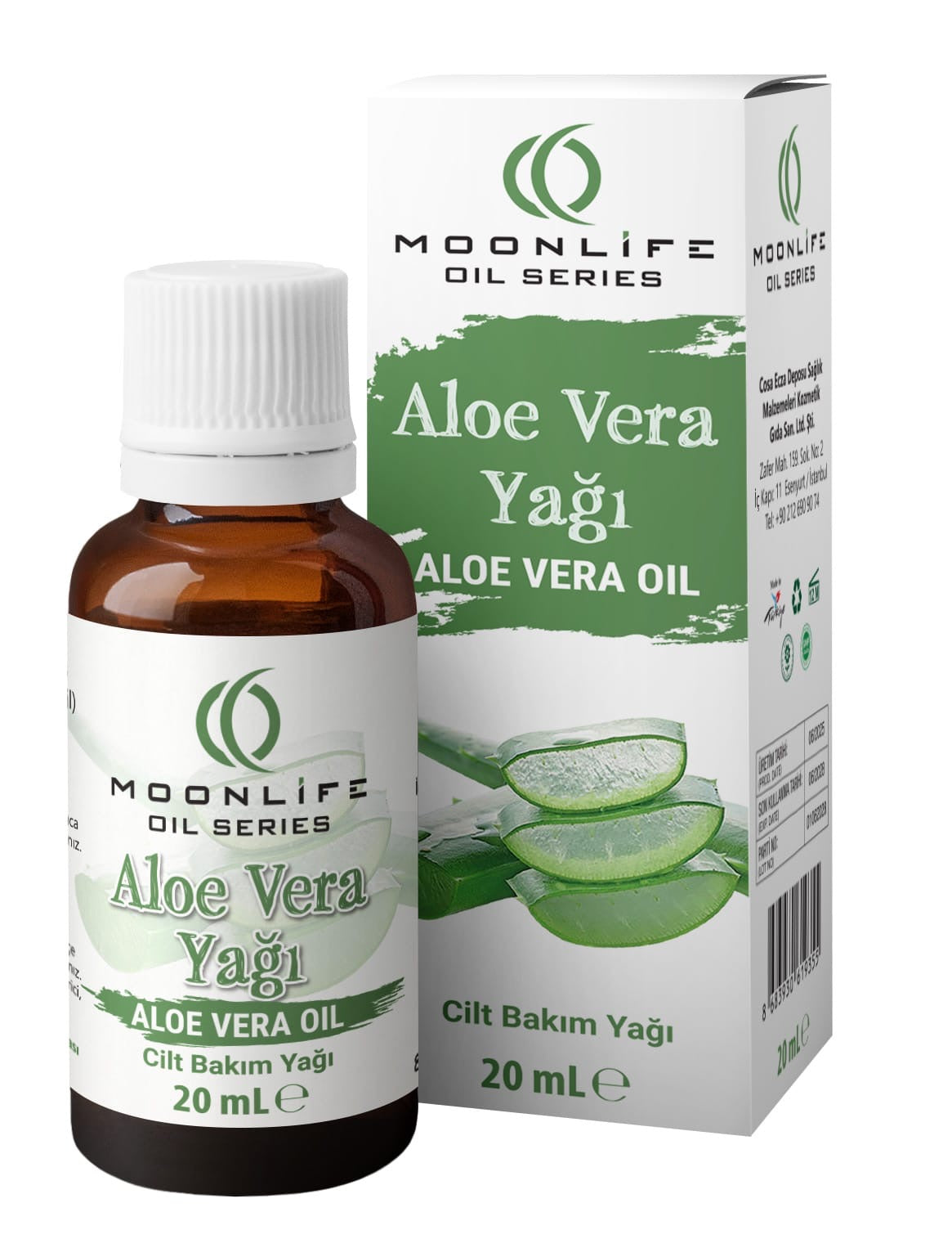 Moonlife Aloe Vera Yağ 20 ml