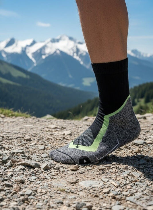 Trekking - Outdoor - Spor ve Günlük Çorap Siyah Beyaz (2 ÇİFT)