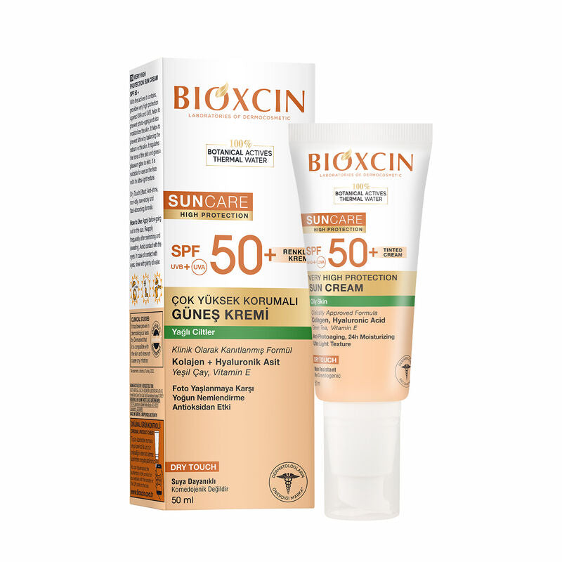 Bioxcin Yağlı Ciltler İçin Renkli Güneş Kremi 50 ml