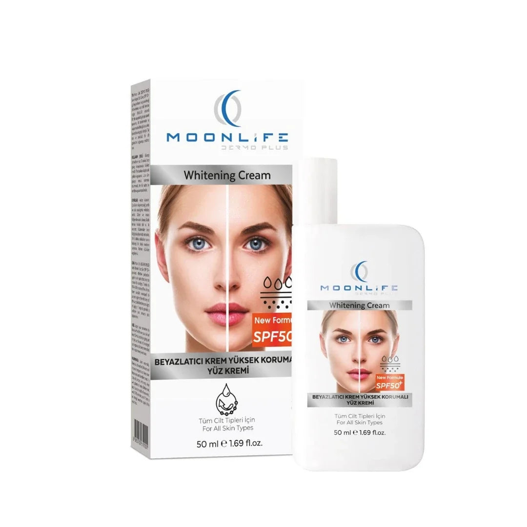 Moonlife Beyazlatıcı Güneş Kremi SPF50+ 50 ml - Lekeye Eğilimli Ciltler