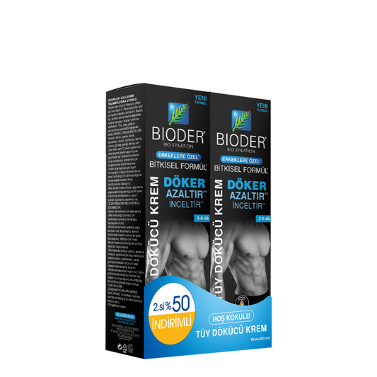Bioder Tüy Giderici Krem Erkek 100 ml - 2'li %50 İndirimli