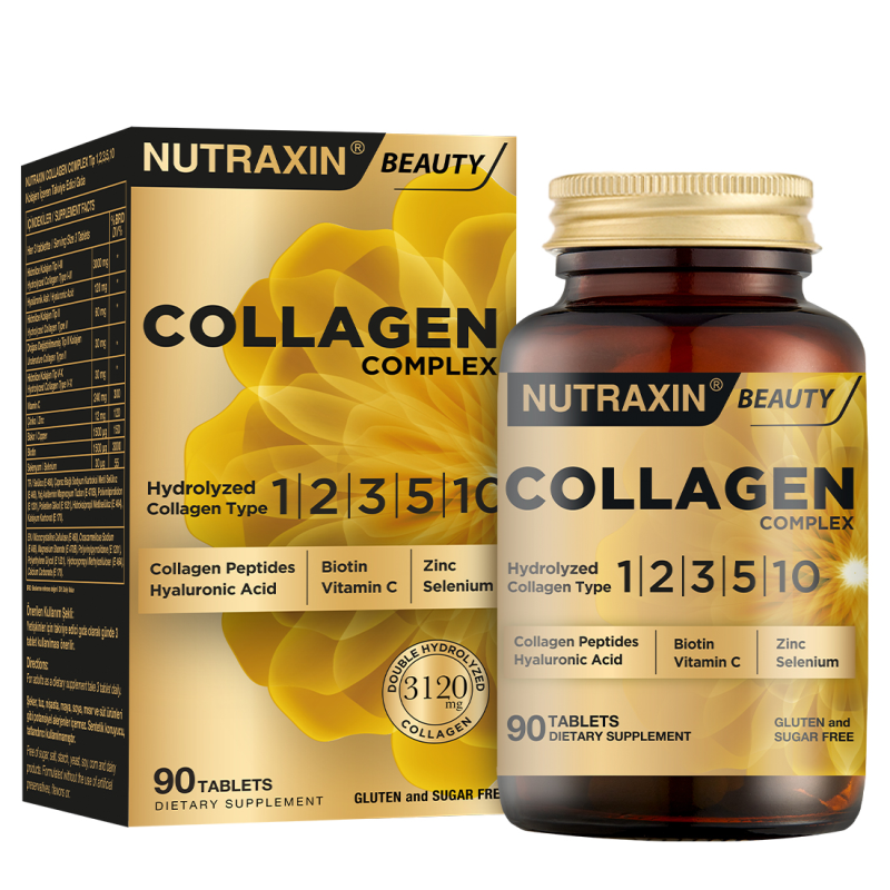 Nutraxin Collagen Complex 90 Tablet Tip 1-2-3-5-10