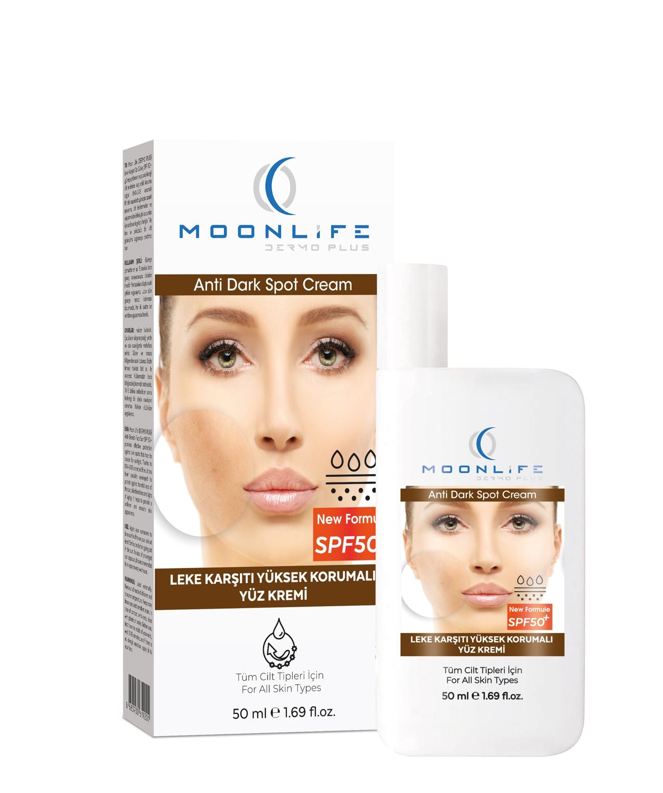 Moonlife Güneş Kremi Lekeye Eğilimli Ciltler 50 ml