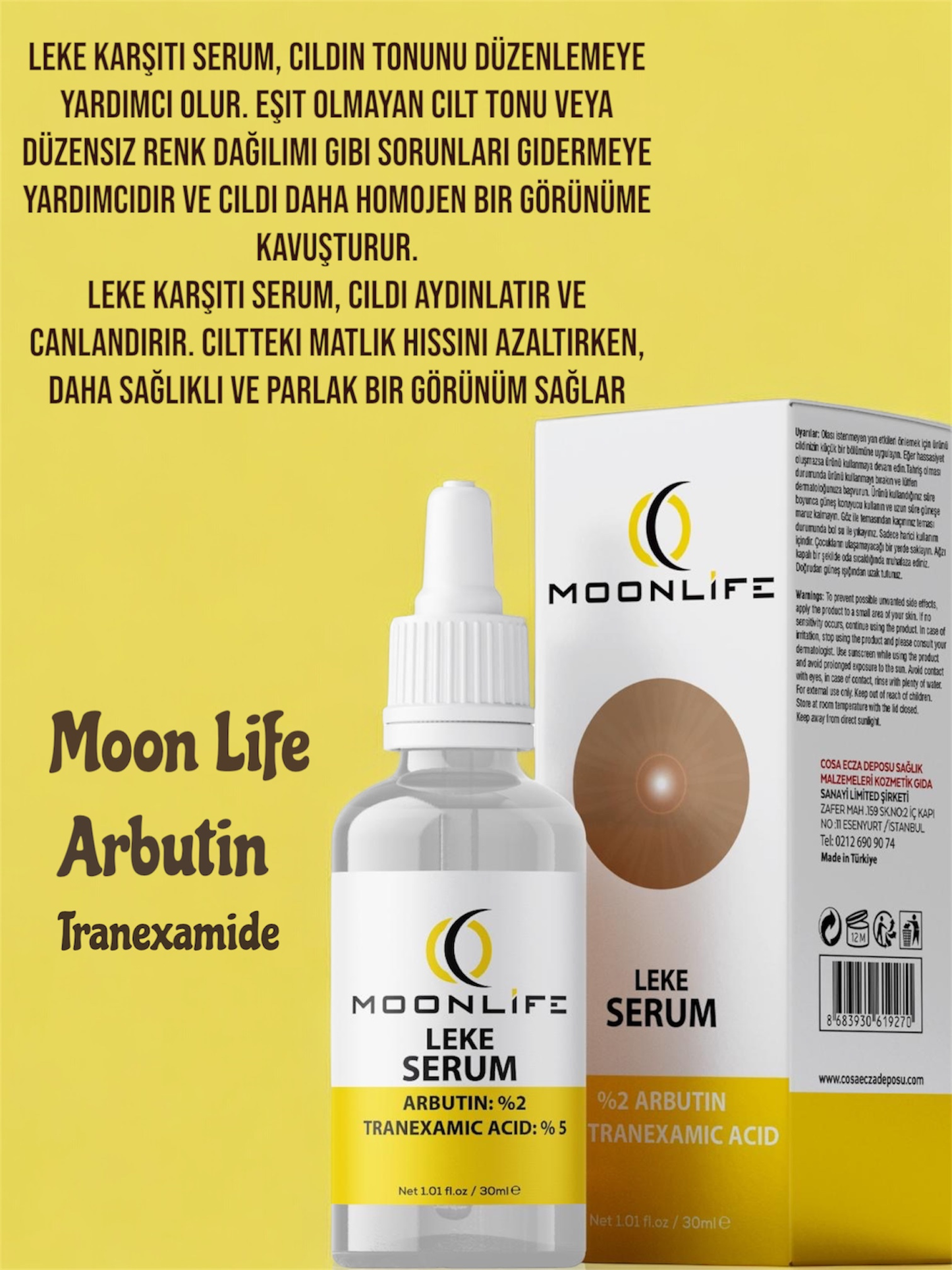 Moon Life Leke Karşıtı Serum 30 ml