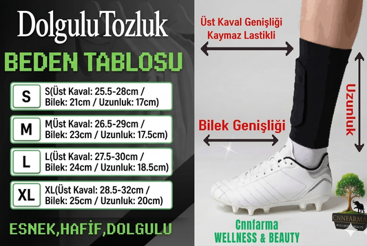 Cnnfarma Futbol Tekmelik Eva Dolgulu Siyah -Kısa