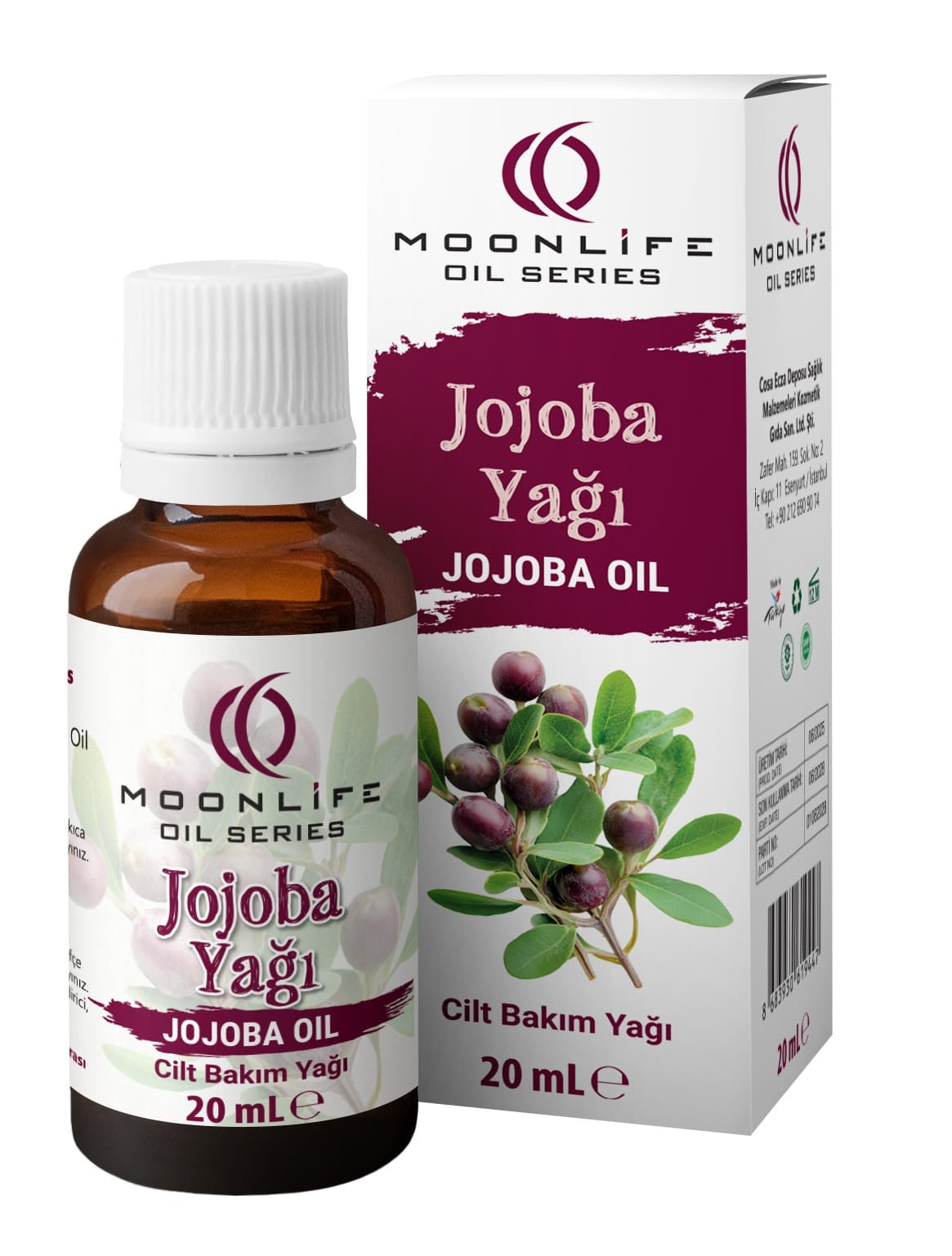 Moonlife Jojoba Yağı 20 ml