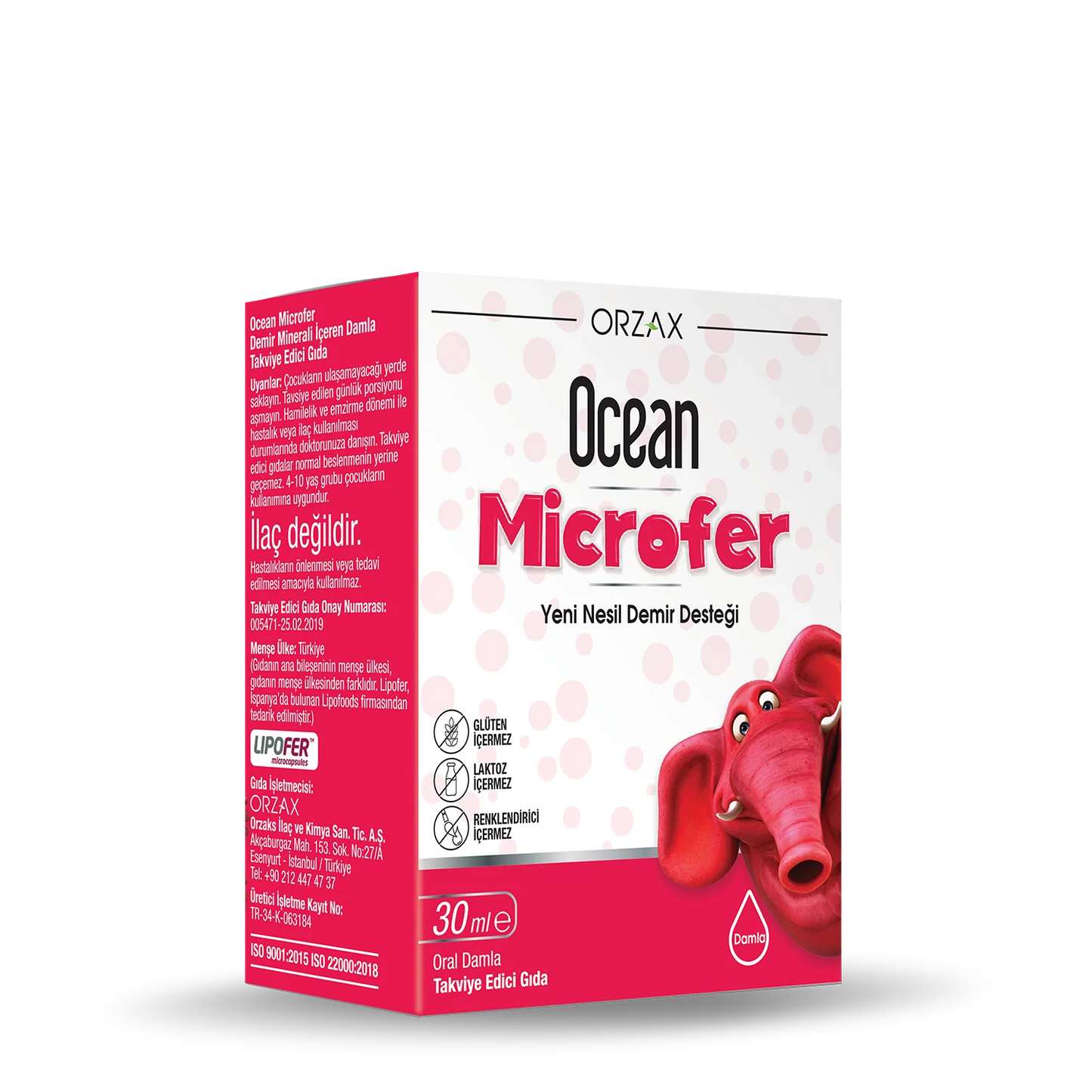 Orzax Ocean Microfer 30 ml Oral Damla