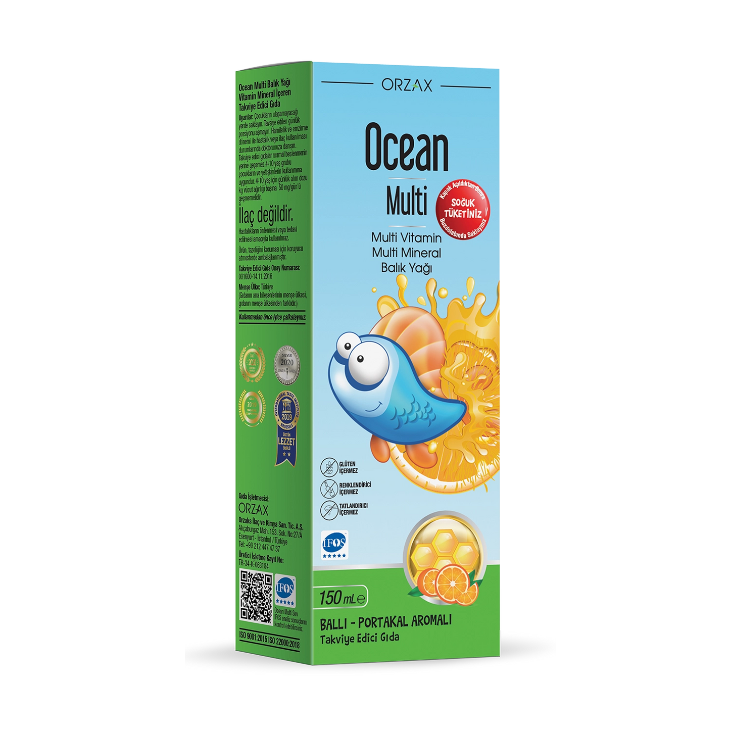 Orzax Ocean Multi Omega Şurup 150 ml