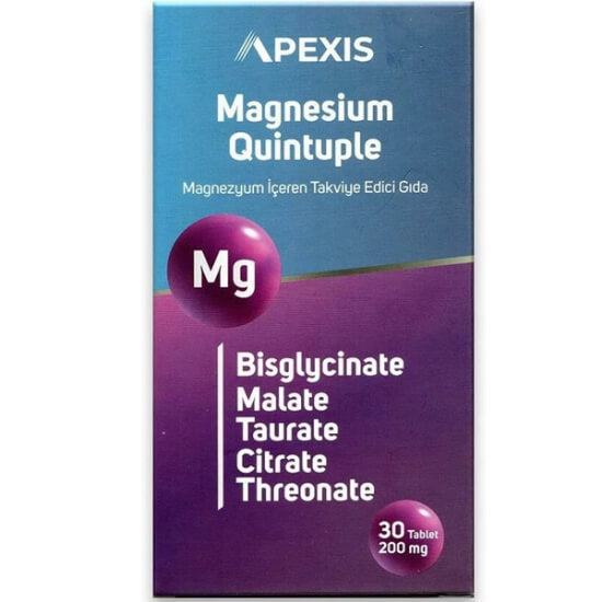 Apexis Magnesium Quintuple 30 Tablet