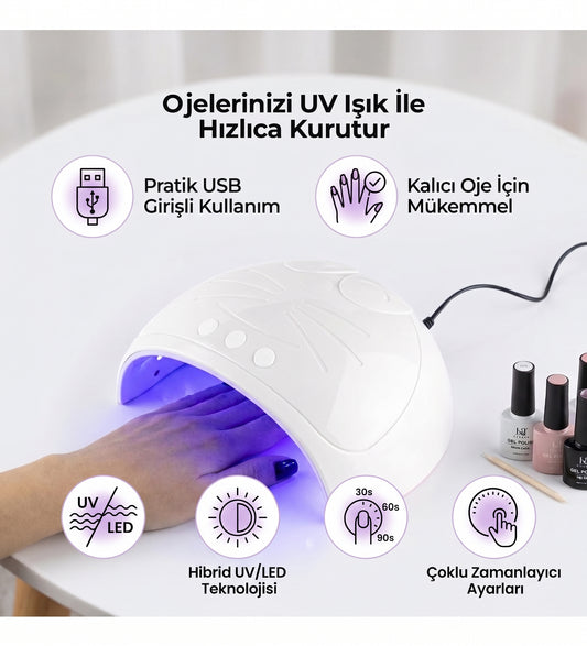 Oje Kurutma Makinesi-Beyaz