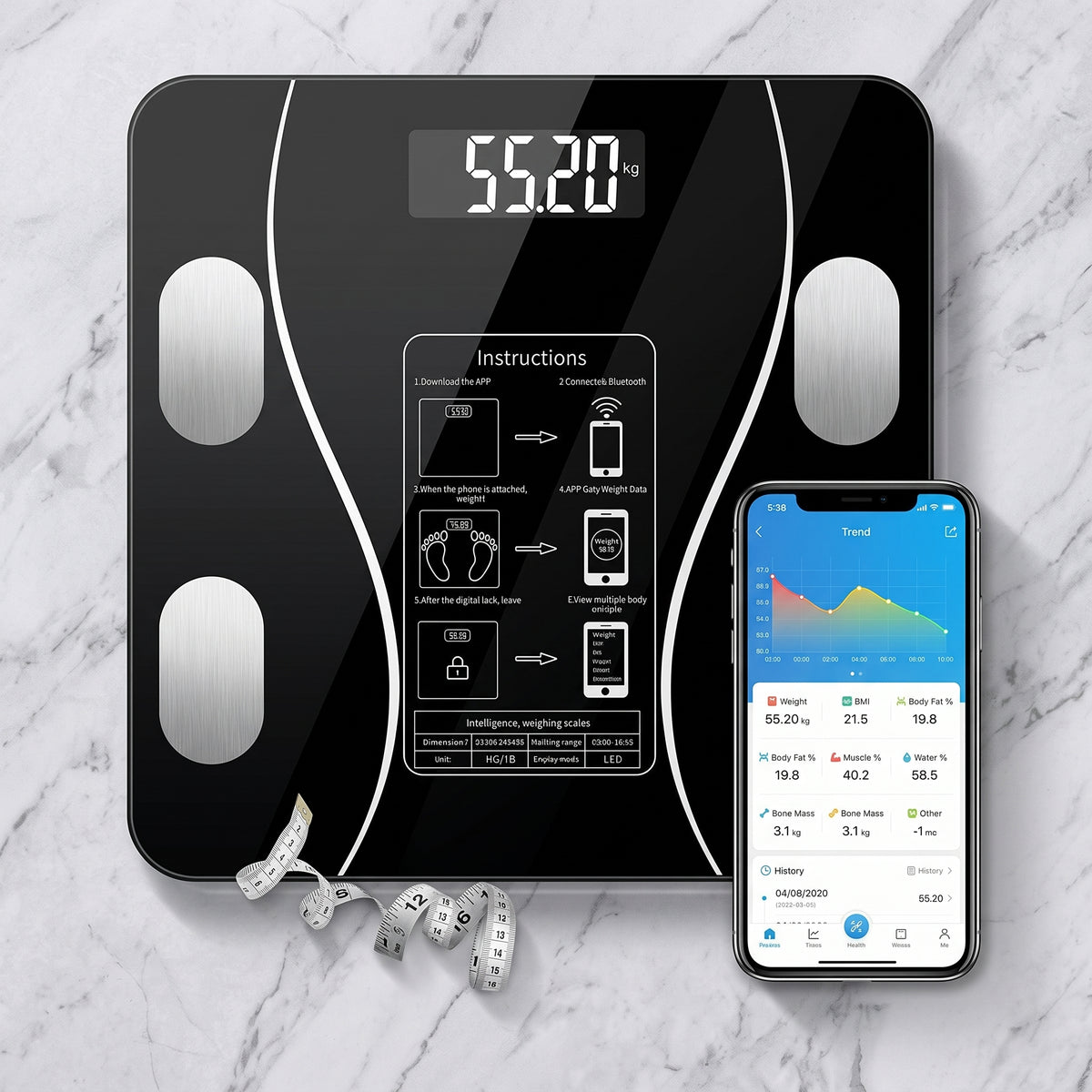 Bluetooth Özellikli Akıllı Tartı